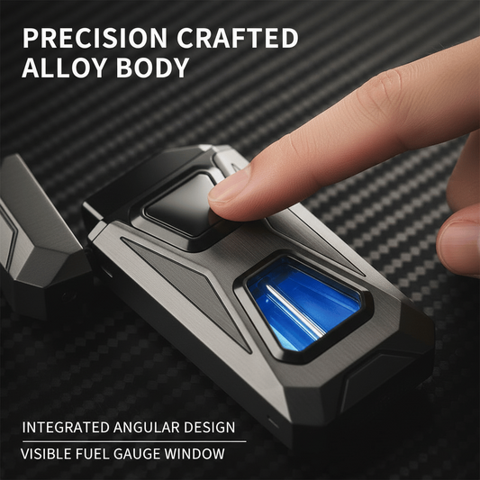 Voice-Activated Dual Flame Lighter – Windproof & Rechargeable