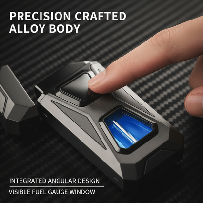Voice-Activated Dual Flame Lighter – Windproof & Rechargeable