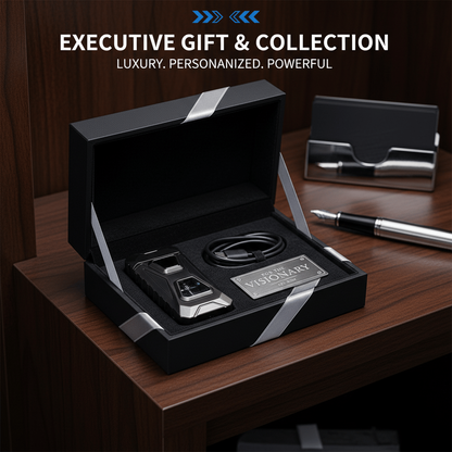 Voice-Activated Dual Flame Lighter – Windproof & Rechargeable