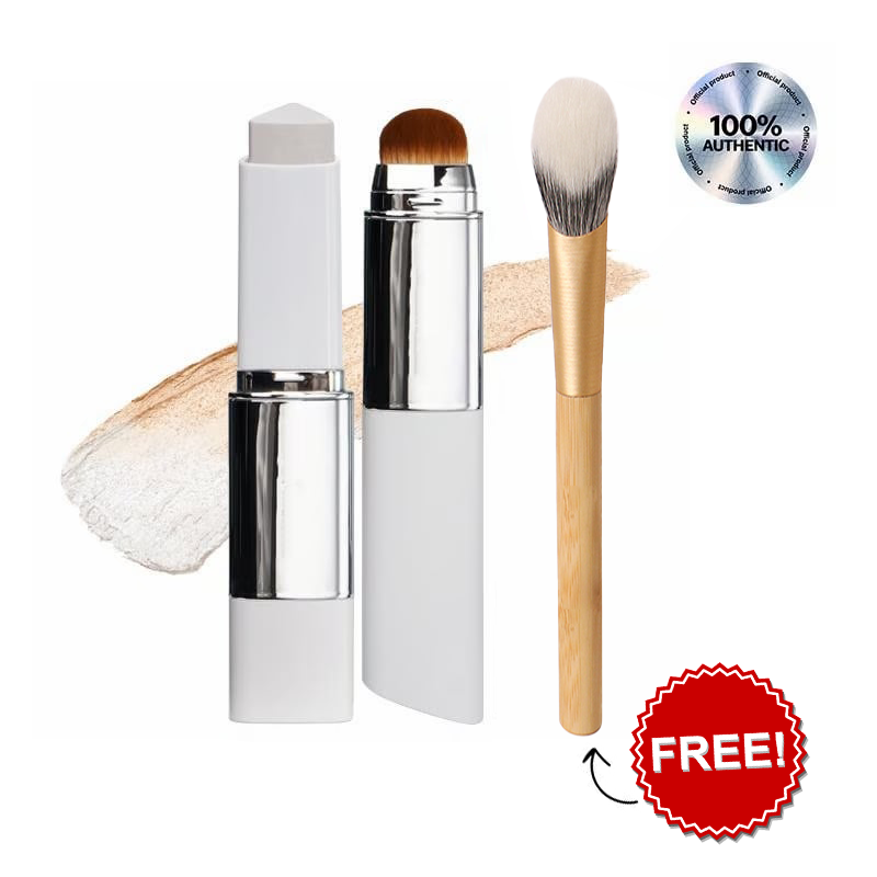 🌟Cream Stick V White Korean Color-Changing Foundation Stick with Volufiline+ Free Brush