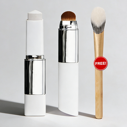 🌟Cream Stick V White Korean Color-Changing Foundation Stick with Volufiline+ Free Brush