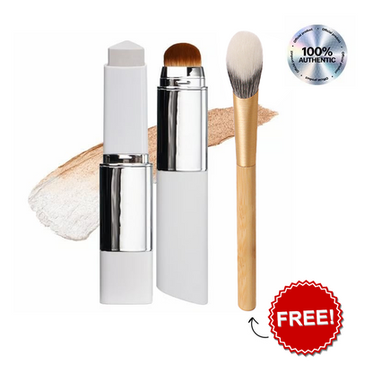 🌟Cream Stick V White Korean Color-Changing Foundation Stick with Volufiline+ Free Brush