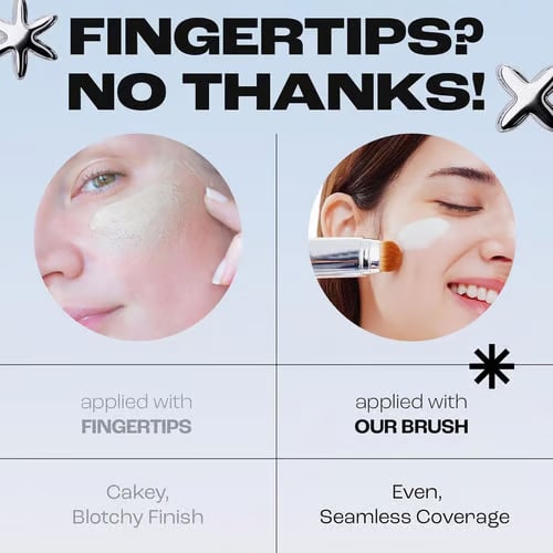 🌟Cream Stick V White Korean Color-Changing Foundation Stick with Volufiline+ Free Brush